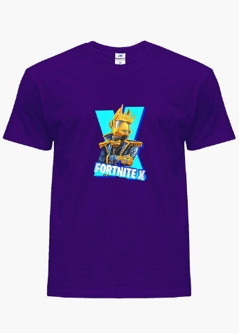 Фіолетова демісезонна футболка дитяча фортнайт (fortnite) (9224-1196) MobiPrint