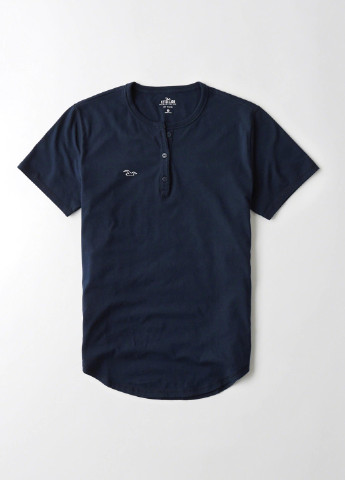 Темно-синяя футболка Hollister