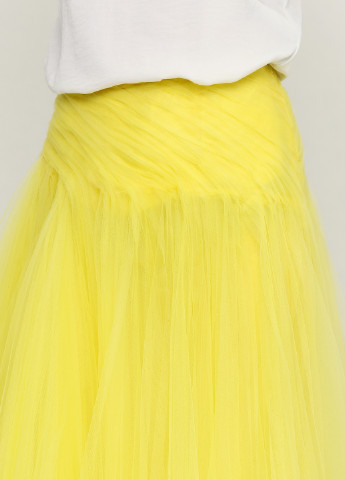 Лимонная кэжуал однотонная юбка Ralph Lauren макси
