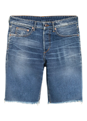 Шорти H&M однотонні сині джинсові