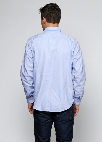 Голубой кэжуал рубашка Tommy Hilfiger с длинным рукавом