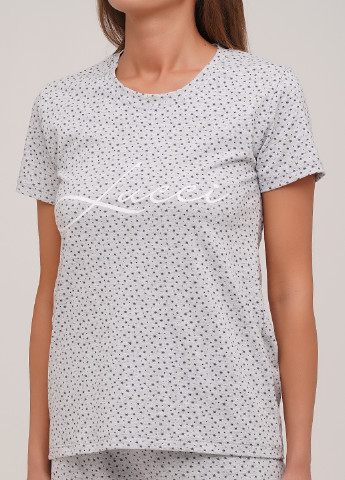 Світло-сіра всесезон піжама (футболка, шорти) футболка + шорти Lucci