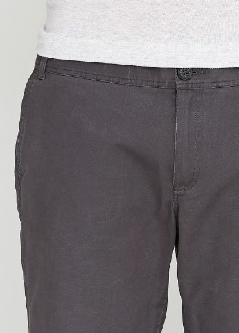 Темно-серые кэжуал демисезонные прямые брюки Finn Flare