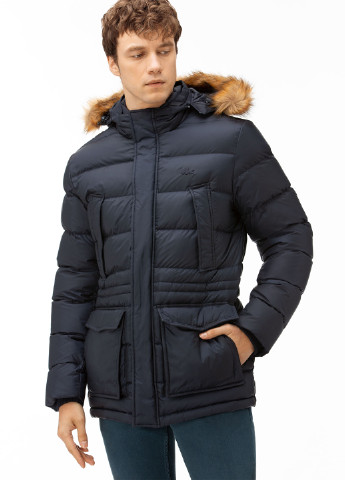 Темно-синя зимня куртка Lacoste
