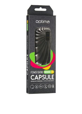 Універсальна батарея 10000mAh Black Optima capsule (130135393)