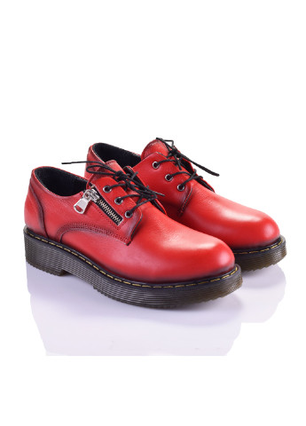 Красные женские кэжуал туфли с молнией на низком каблуке Китай - фото