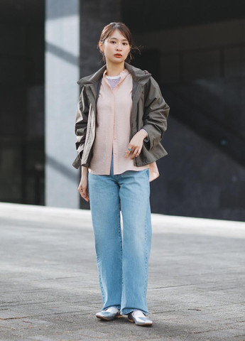 Розовая блузка Uniqlo