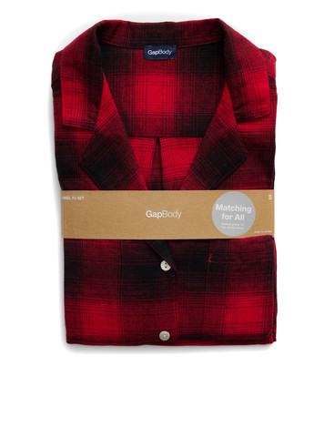 Червона всесезон піжама (сорочка, штани) рубашка + брюки Gap