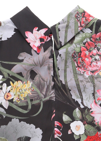Чорна кежуал сукня Comma з квітковим принтом