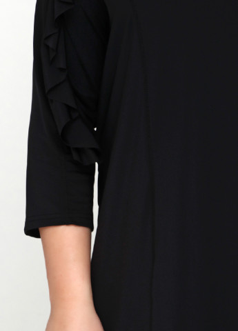 Черно-белое кэжуал платье Adia Fashion однотонное