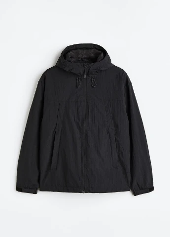 Черная демисезонная ветровка H&M