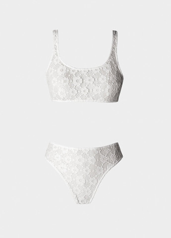 Молочний демісезонний комплект (топ, трусики) Gepur