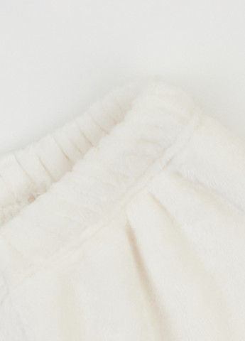 Молочная зимняя пижама (свитшот, брюки) Фламинго