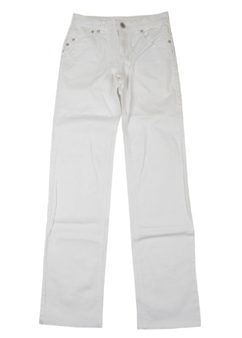 Белые кэжуал демисезонные прямые брюки Liu-Jo