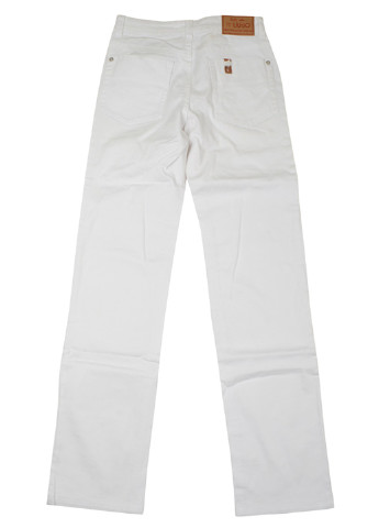 Белые кэжуал демисезонные прямые брюки Liu-Jo