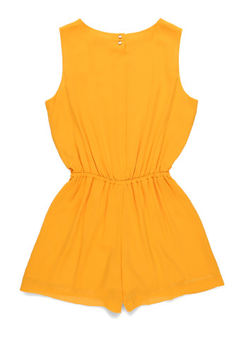 Комбінезон Selected Femme комбінезон-шорти однотонний жовтий кежуал поліестер