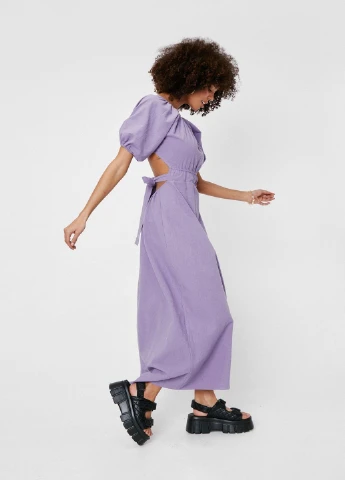 Фіолетова кежуал плаття, сукня Nasty Gal однотонна