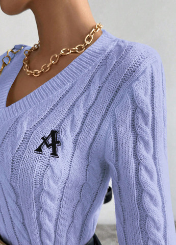 Світло-блакитний демісезонний пуловер пуловер SHEIN