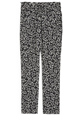Черно-белые кэжуал летние прямые брюки C&A