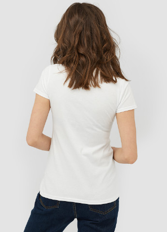 Белая летняя футболка YAPPI
