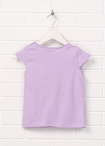 Фиолетовая летняя футболка с коротким рукавом Lupilu
