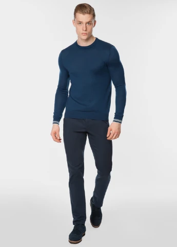 Синій зимовий джемпер чоловічий Arber Crew-neck N-AVT-74