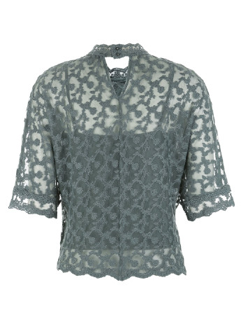 Серо-зелёная блуза Only