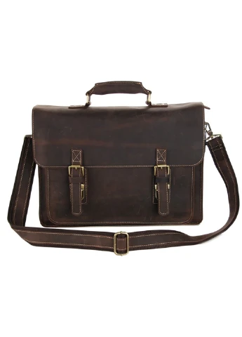 Мужской кожаный портфель 39,5х29х9 см Vintage (232989089)