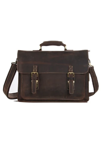 Мужской кожаный портфель 39,5х29х9 см Vintage (232989089)