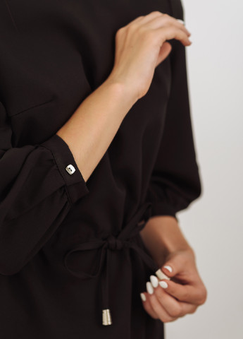 Черное кэжуал платье Azuri однотонное