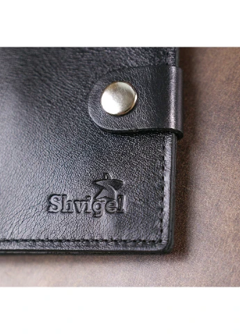 Шкіряне портмоне 9х10х1 см Shvigel (253660204)