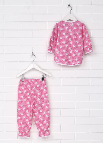 Розовая всесезон пижама (лонгслив, брюки) Baby Art