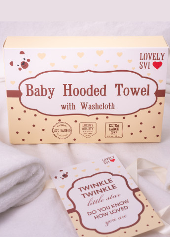 Lovely Svi детское полотенце с капюшоном - банное полотенце для детей - полотенце уголок ( 0-5 лет) белый производство - Китай