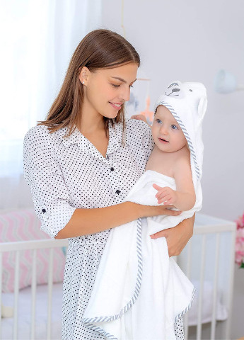 Lovely Svi детское полотенце с капюшоном - банное полотенце для детей - полотенце уголок ( 0-5 лет) белый производство - Китай