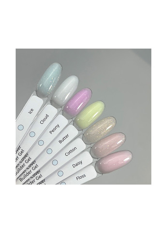 Гель для нарощування нігтів із срібним мікроблиском Corral Glitter Cover Gel, 20 г Izzy (363030709)