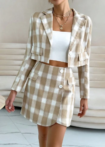 Костюм (жакет, юбка) SHEIN (331109978)