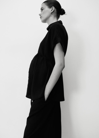 Чёрная блуза для беременных H&M