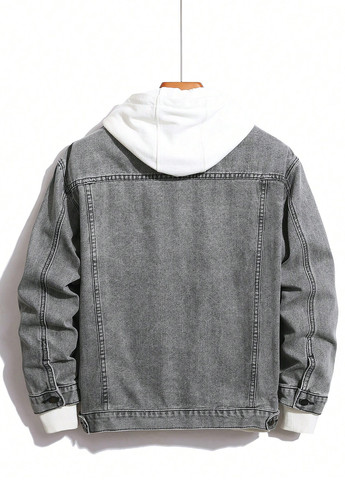 Серая демисезонная куртка SHEIN