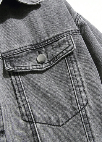 Серая демисезонная куртка SHEIN