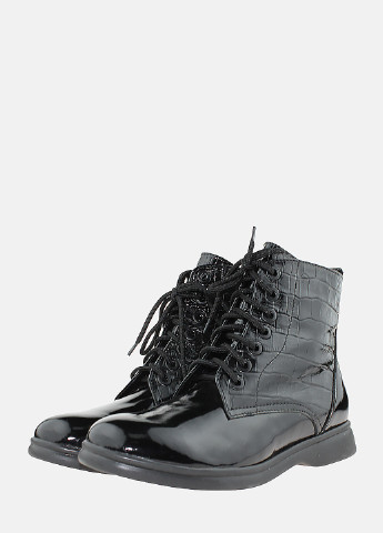 Осенние ботинки re1254 черный Eleni