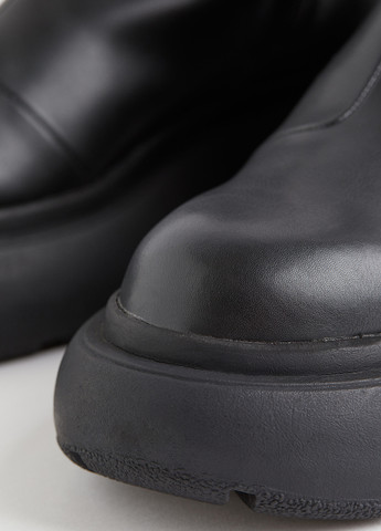 Осенние ботинки H&M без декора из полиуретана