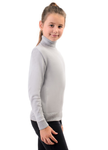 Светло-серый демисезонный свитер хомут SVTR