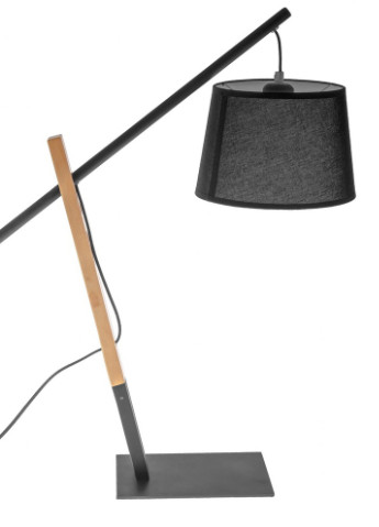 Настольная лампа из дерева для дома декоративная BKL-643T/1 E27 BK Brille (253881740)