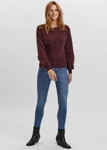 Бордовий демісезонний светр Vero Moda