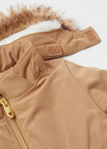 Бежевая куртка зима,бежевий, H&M