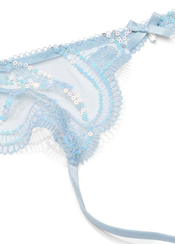 Голубой демисезонный комплект (пояс для чулков, трусики) Victoria's Secret