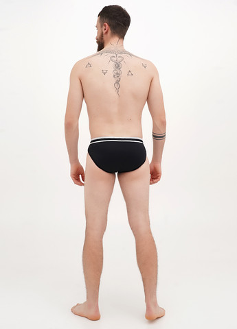 Мужские черные пляжные плавки брифы ES Collection