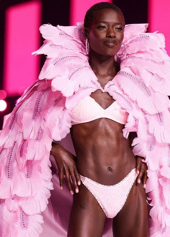 Светло-розовый демисезонный комплект (бюстгальтер, трусики) Victoria's Secret