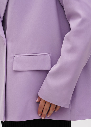 Светло-фиолетовый женский жакет PrettyLittleThing однотонный - демисезонный