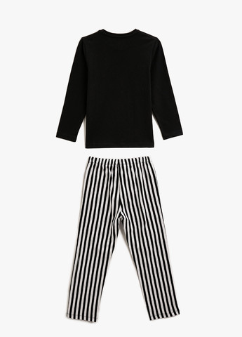 Чорна всесезон піжами (лонгслів, штани) лонгслів + брюки KOTON